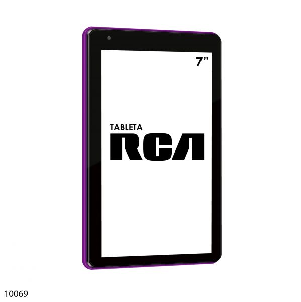 Tableta RCA Modelo RCT6773W42BF 7 Pulgadas HD Display / Procesador 4 Core 16GB de Almacenamiento / WiFi / Pantalla HD / Bluetooth / 1024x600 Display Resolution / Bluit in Bluetooth / Front Camera / Color Morada / Android 5.0 Lollipop