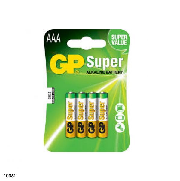 GP SUPER ALCALINA AAA X 4 - PILAS/BATERIAS 24A-C4